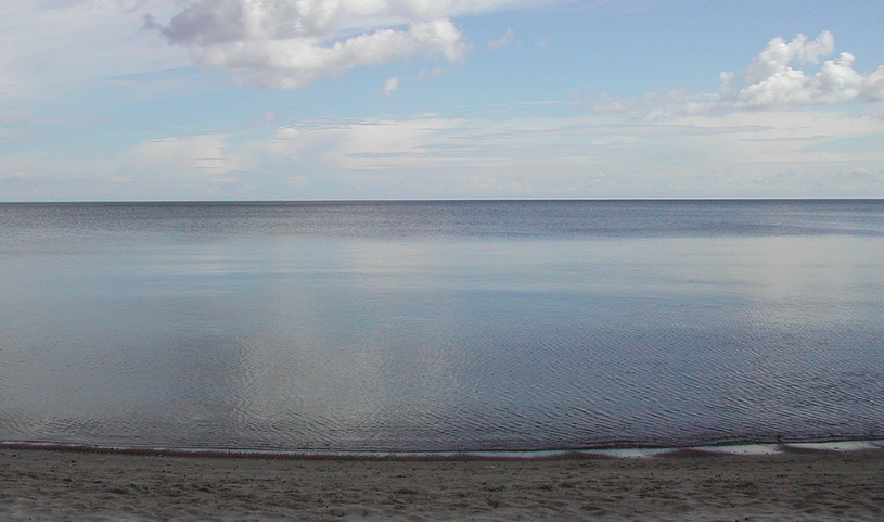 Рижский залив, пляж летом