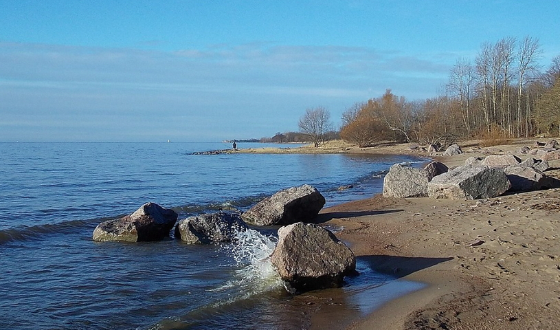 Остров Котлин в Финском заливе Балтийского моря