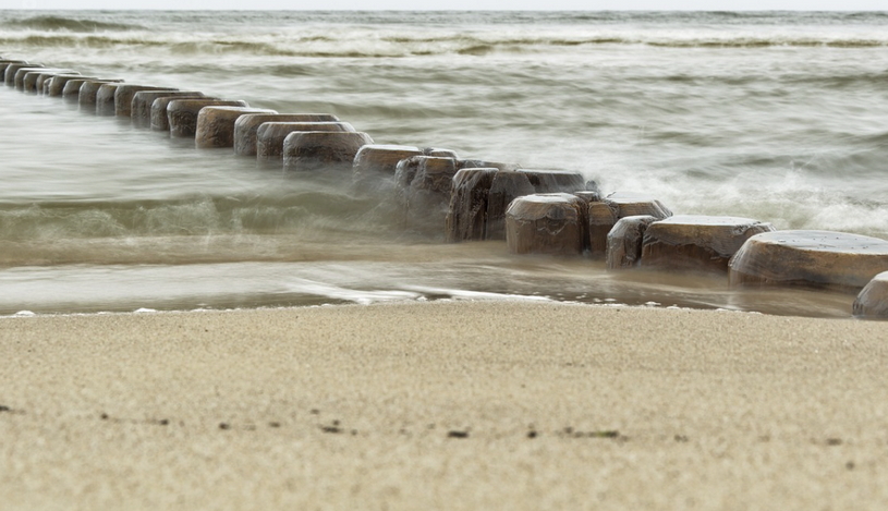 Балтийское море, песчаный пляж
