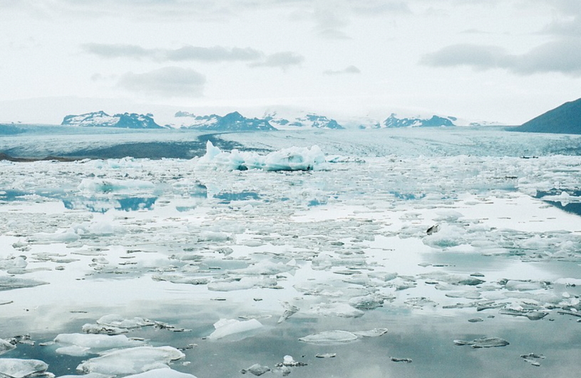 Ледяное поле у берега, Северный Ледовитый океан