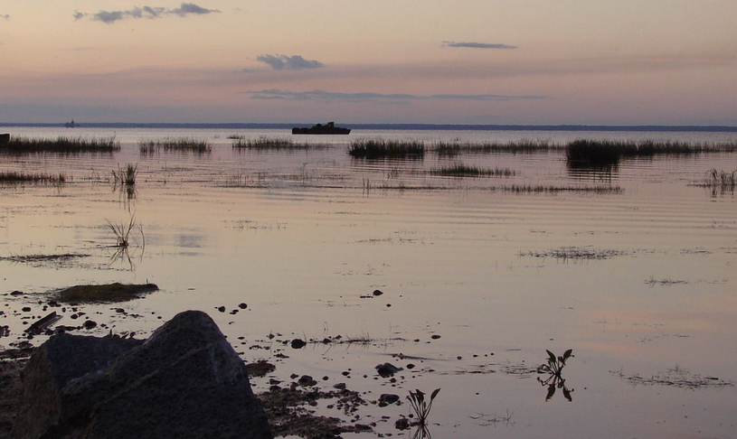 Закат на озере Кубенское, Вологодская область, летняя рыбалка