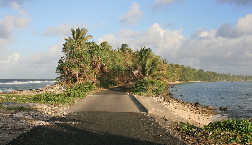Дорога на атолле Фунафити, Тувалу