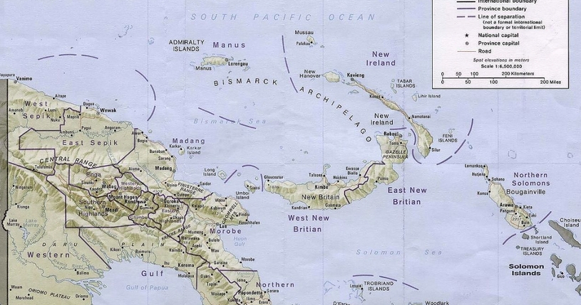 Архипелаг Бисмарка, острова, карта