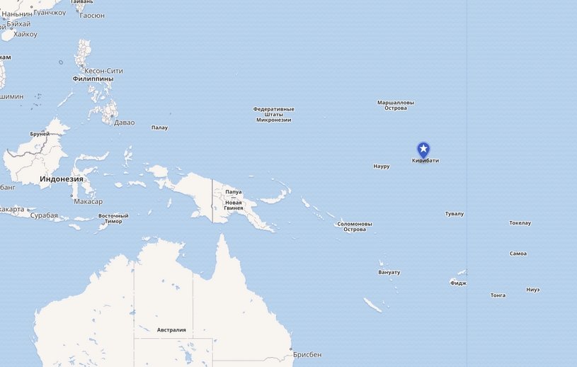 Карта, архипелаг острова Гилберта
