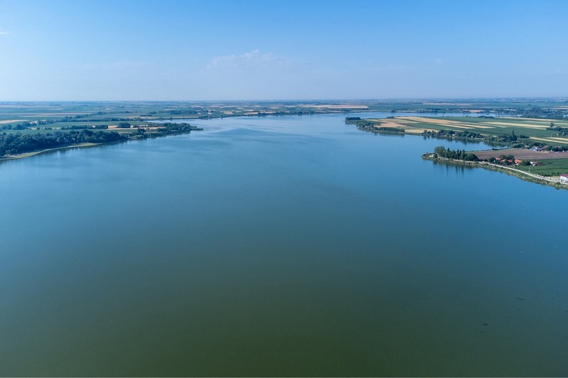 Озеро Палич, Сербия, фотография с дрона