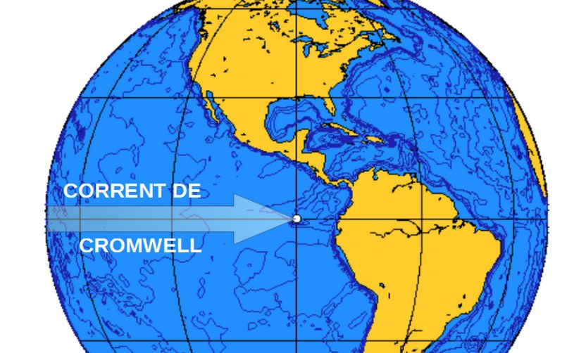 Течение Кромвелла на карте
