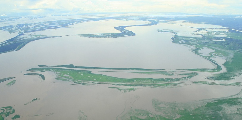 Река Амазонка фото с воздуха, разлив реки, половодье