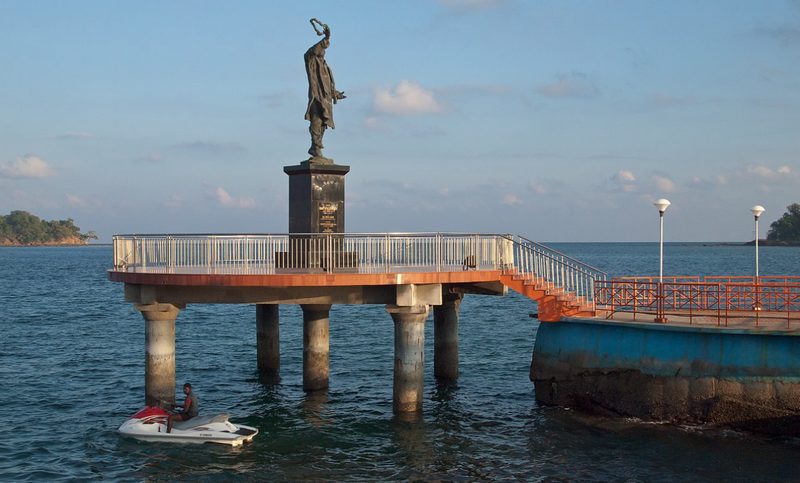 Порт-Блэр, Андаманские острова, берег, статуя