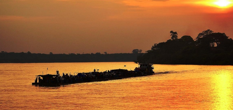 река Конго, закат